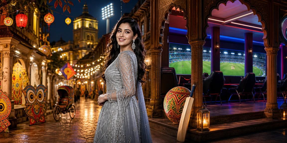 ময়মনসিংহে পহেলা বৈশাখের উৎসবে ক্রিকেট বেটিং উপভোগকারী তরুণ খেলোয়াড়